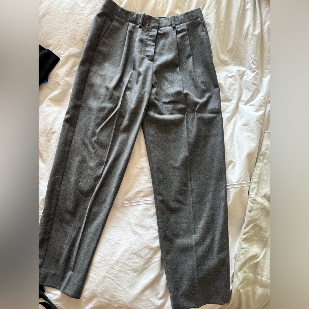 Theory Wool Blend Cropped Trousers Size 2